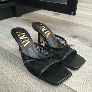 Zara kitten heels / mesh